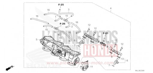THROTTLE BODY CB1000SPS de 2025